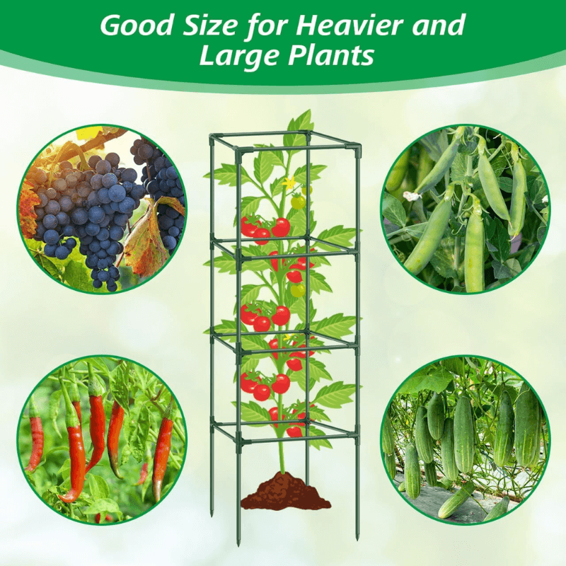 itoolmax square tomato plant cage for heavier and large plant