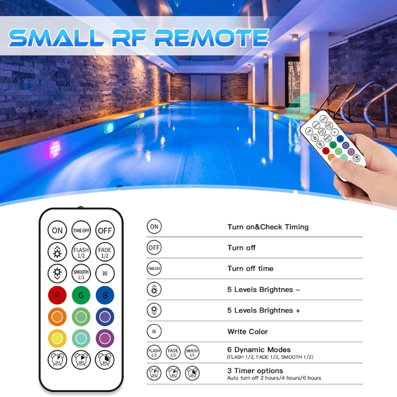 itoolmax submersible led pool lights smart control