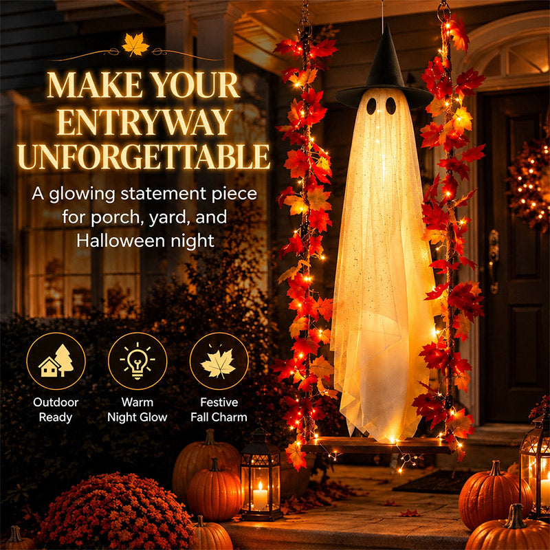 itoolmax swinging ghost halloween decor for porch