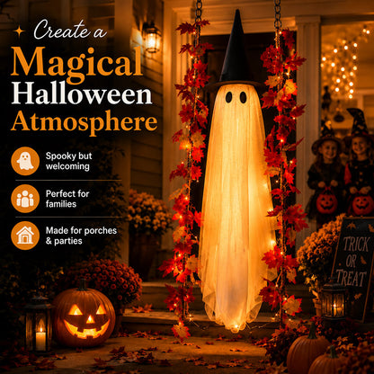 itoolmax swinging ghost halloween decor make magical atmosphere