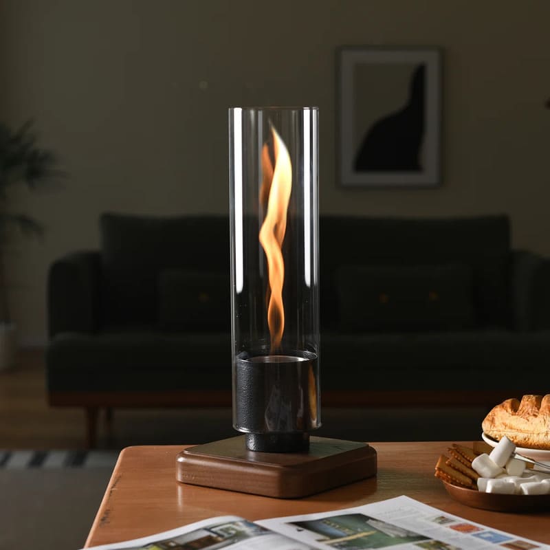 itoolmax tabletop fireplace with flame guard heater