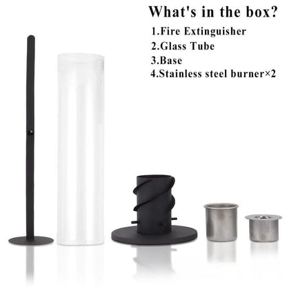 itoolmax tabletop fireplace with flame guard parcel