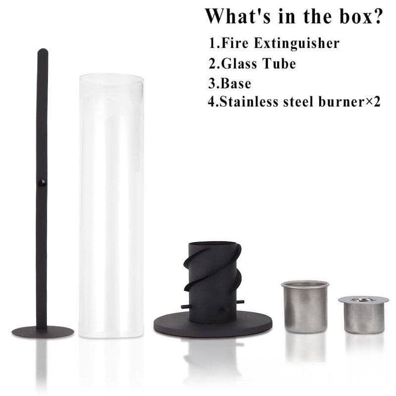 itoolmax tabletop fireplace with flame guard parcel