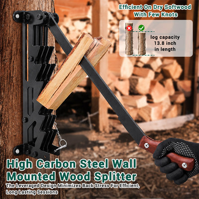itoolmax wall mounted firewood efficient firewood splitting