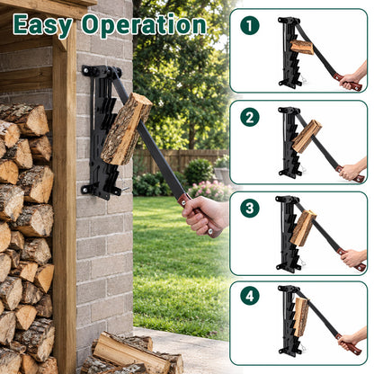 itoolmax wall mounted firewood kindling splitter easy to use