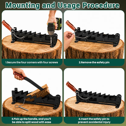 itoolmax wall mounted firewood kindling splitter how to use