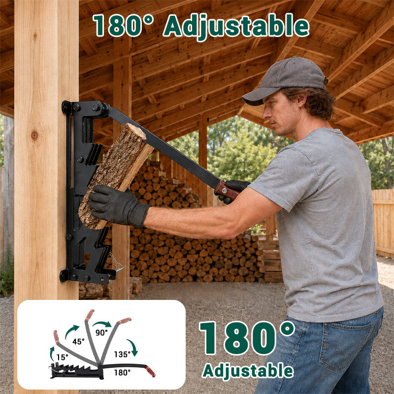 itoolmax wall mounted firewood kindling splitter product adjustable angle