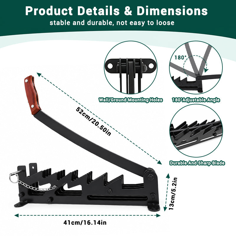 itoolmax wall mounted firewood kindling splitter product more details
