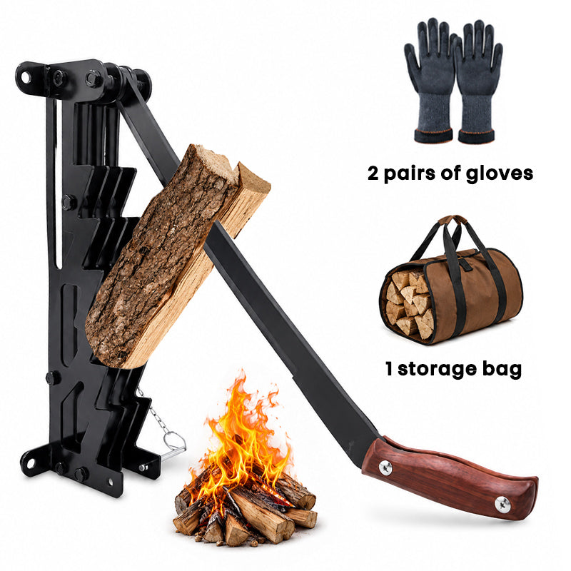 itoolmax wall mounted firewood kindling splitter product with bag
