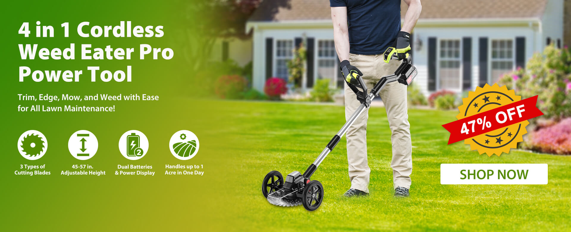 itoolmax 4 in 1 weed eater power pro  tool