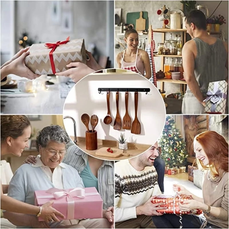 itoolmax wooden utensil set perfect gift for kitchen lovers