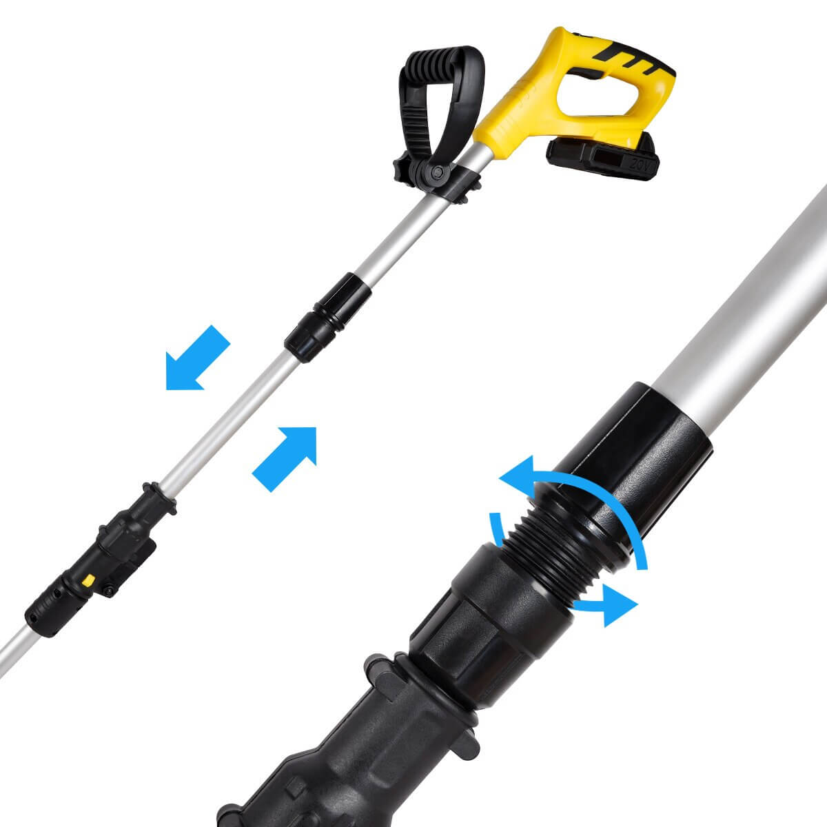 iToolMax Cordless Tiller Electric Cultivator