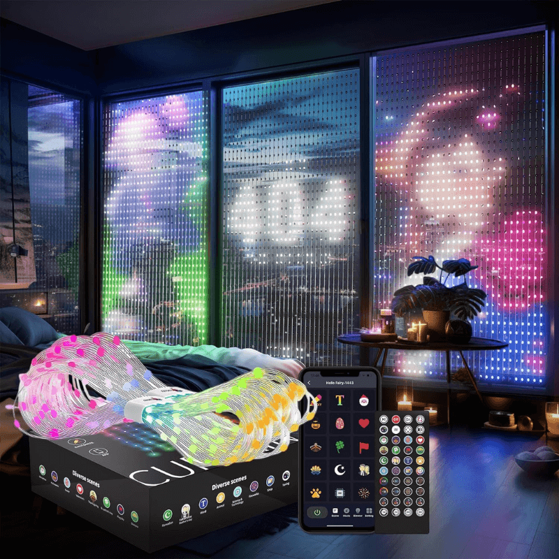 iToolMax DIY Smart LED Curtain Sync Lights