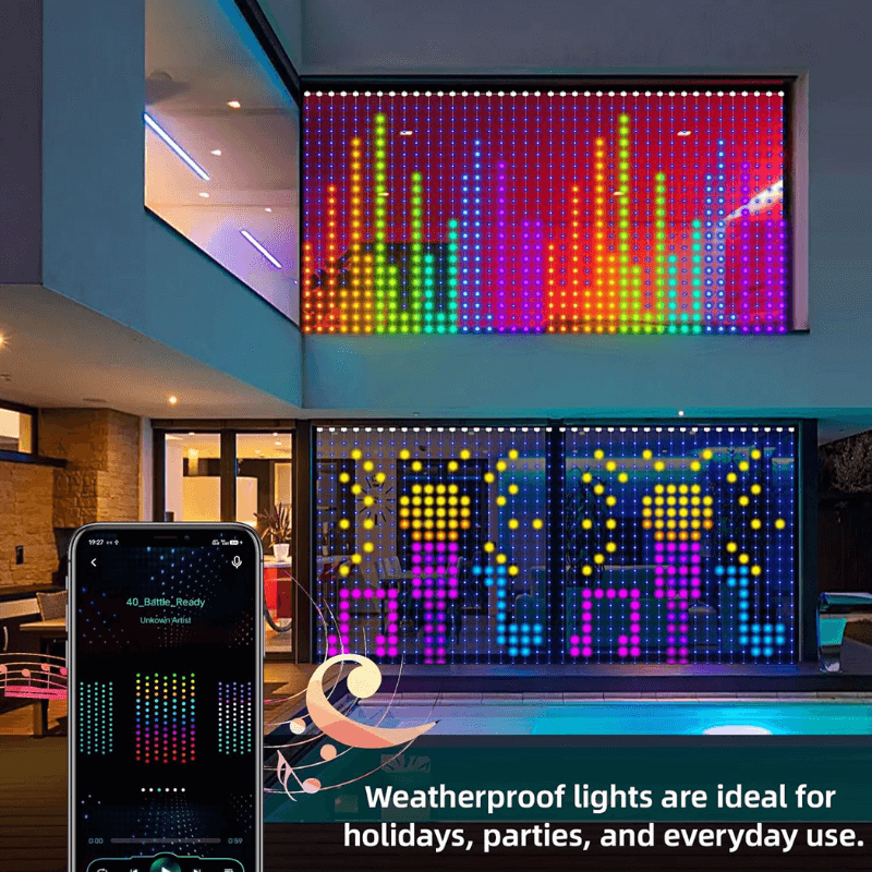 iToolMax DIY Smart LED Curtain Sync Lights