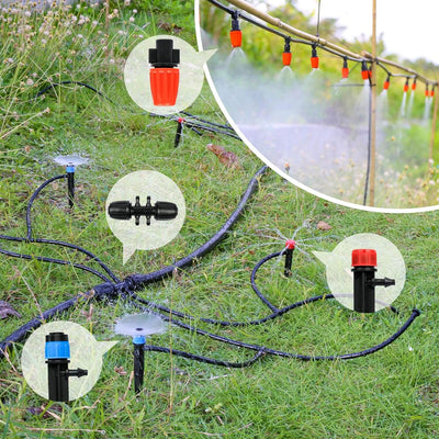Sistema automático de riego con enfriamiento por niebla
