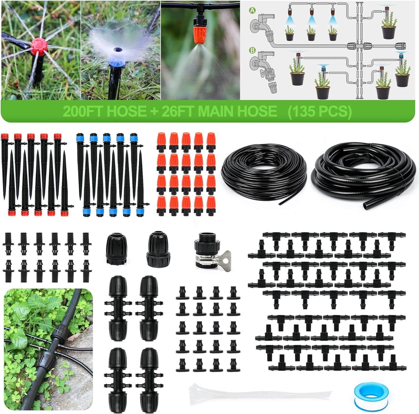 Nebelgekühltes automatisches Bewässerungssystem