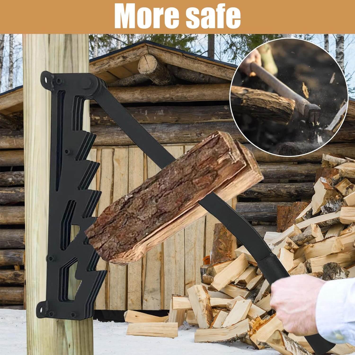 SPEED FORCE Log Splitter-Kindling Splitter-Wood Splitter-Firewood Splitter  – No Axe!