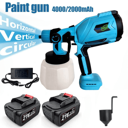 High-pressure Cordless Paint Sprayer with 2 Batteries