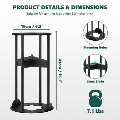 Cross Log Splitter with cross blade size itoolmax