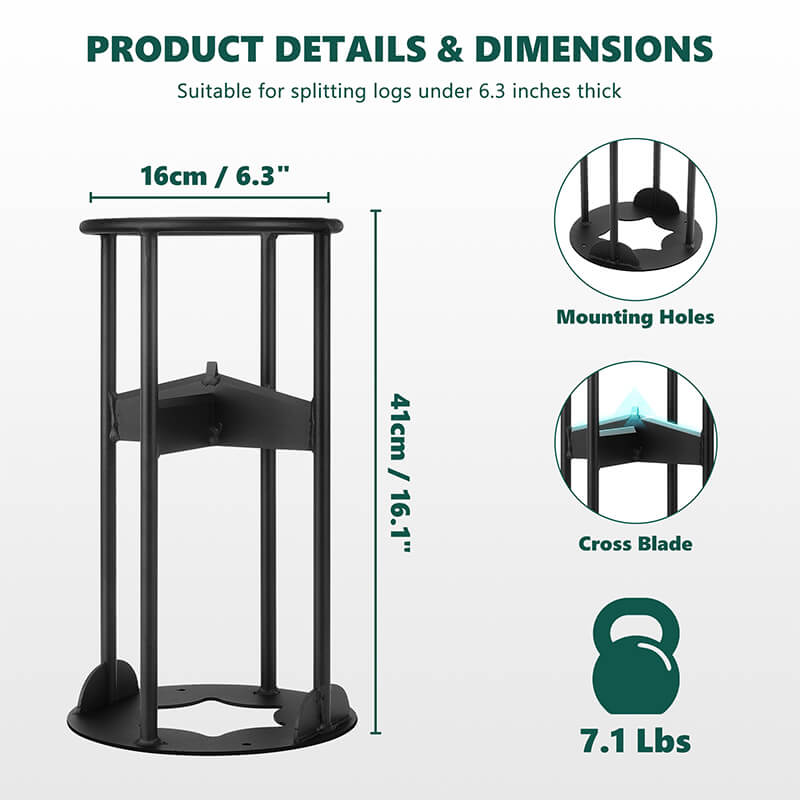 Cross Log Splitter with cross blade size itoolmax