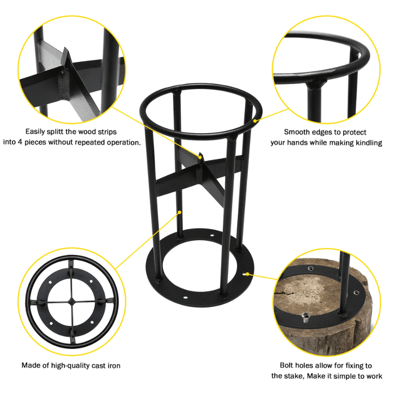 kindling firewood splitter with cross blade buttom design itoolmax