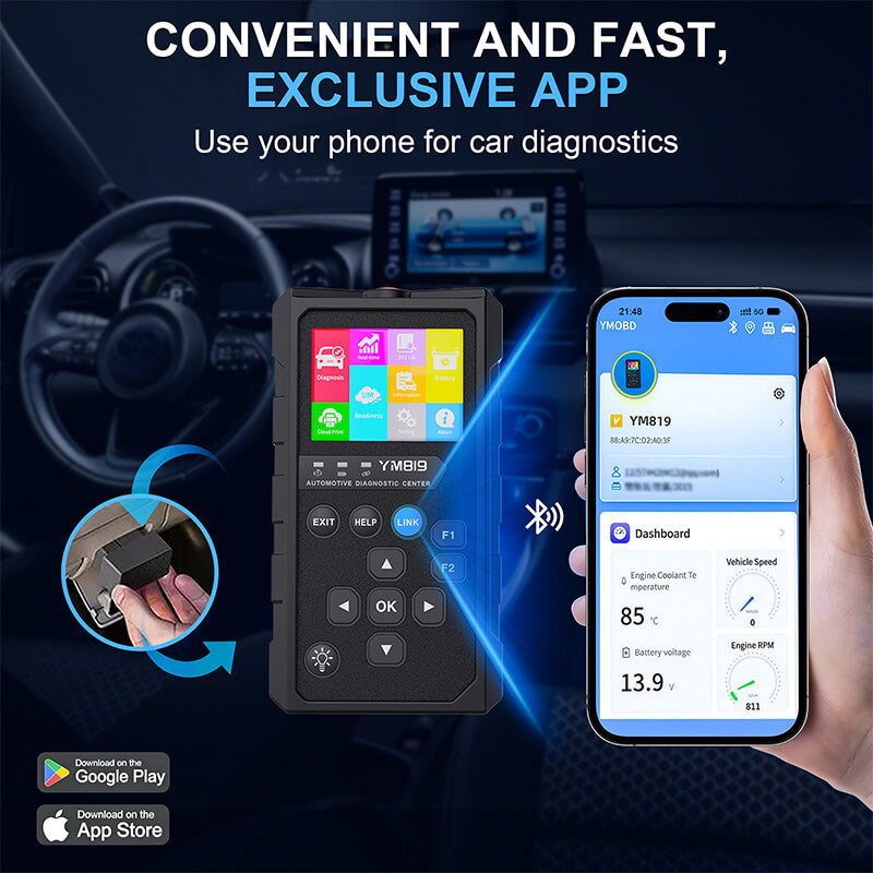 obd2 wireless scanner car diagnostic tool app control itoolmax