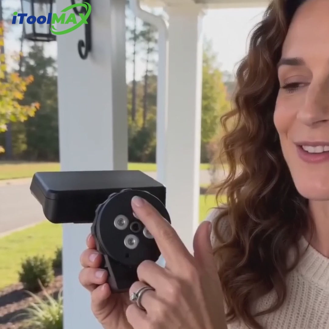 Charger la vidéo : itoolmax magnetic solar light 600lm waterproof outdoor using video