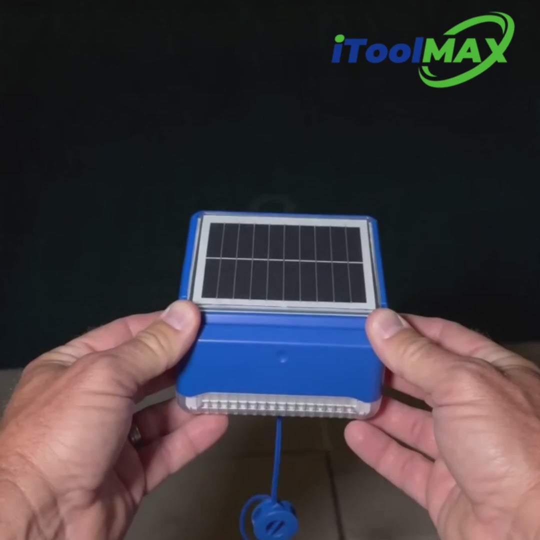 Load video: itoolmax 2 in 1 solar pool lights ip68 waterproof video