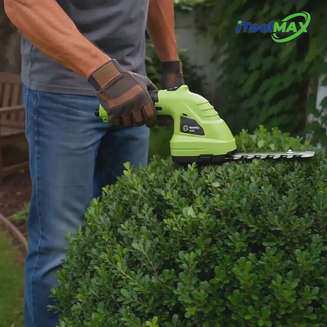 Video laden: itoolmax 3 in 1 cordless hedge trimmer and shears