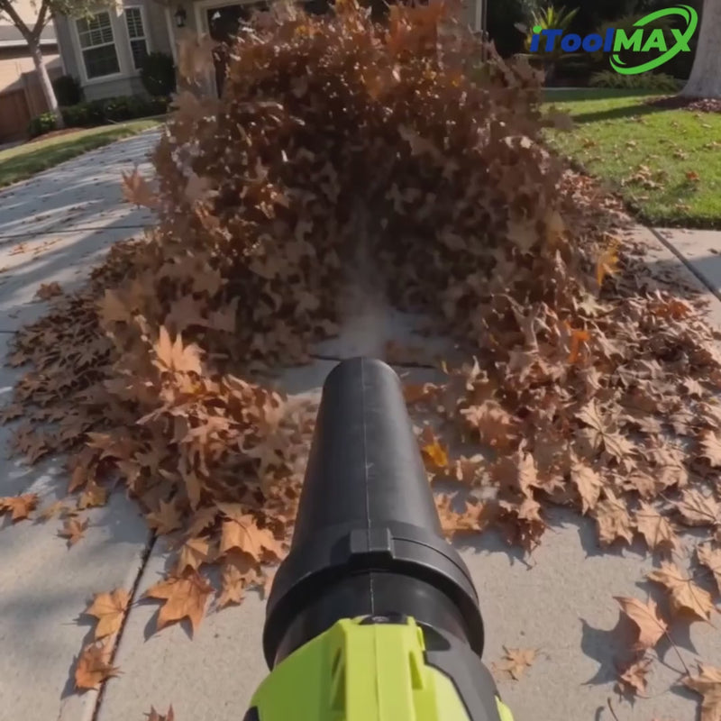 itoolmax 2 in 1 cordless leaf blower vacuum video