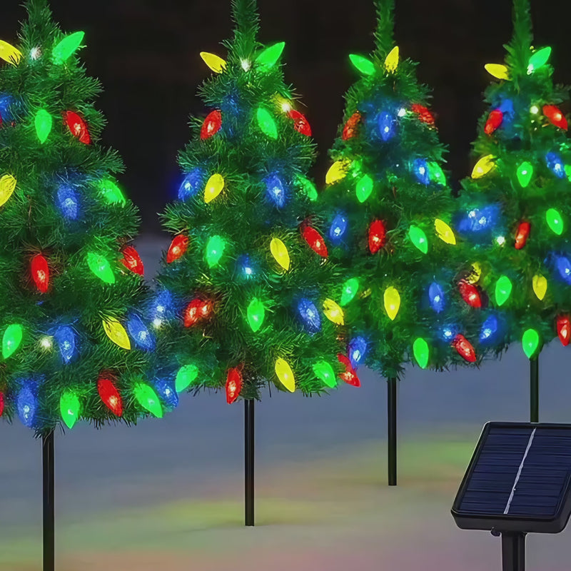 itoolmax solar christmas tree lights outdoor decoration