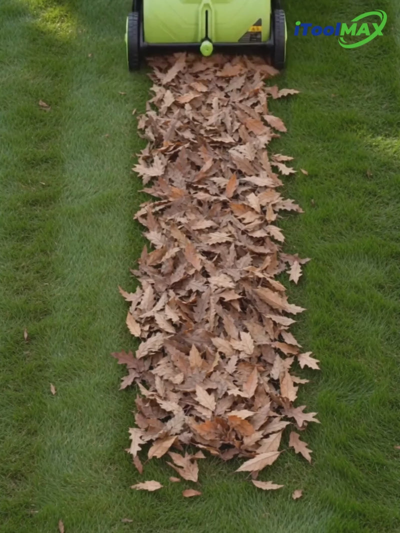 itoolmax 22 inch lawn sweeper vide