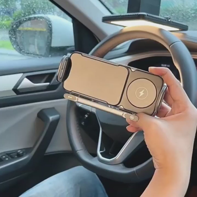 iToolMax 2 in 1 smart wireless car charger phone h