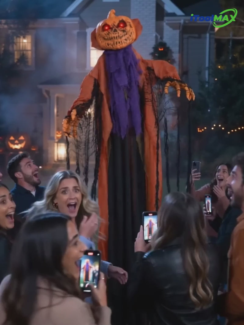 itoolmax halloween animatronics pumpkin new video