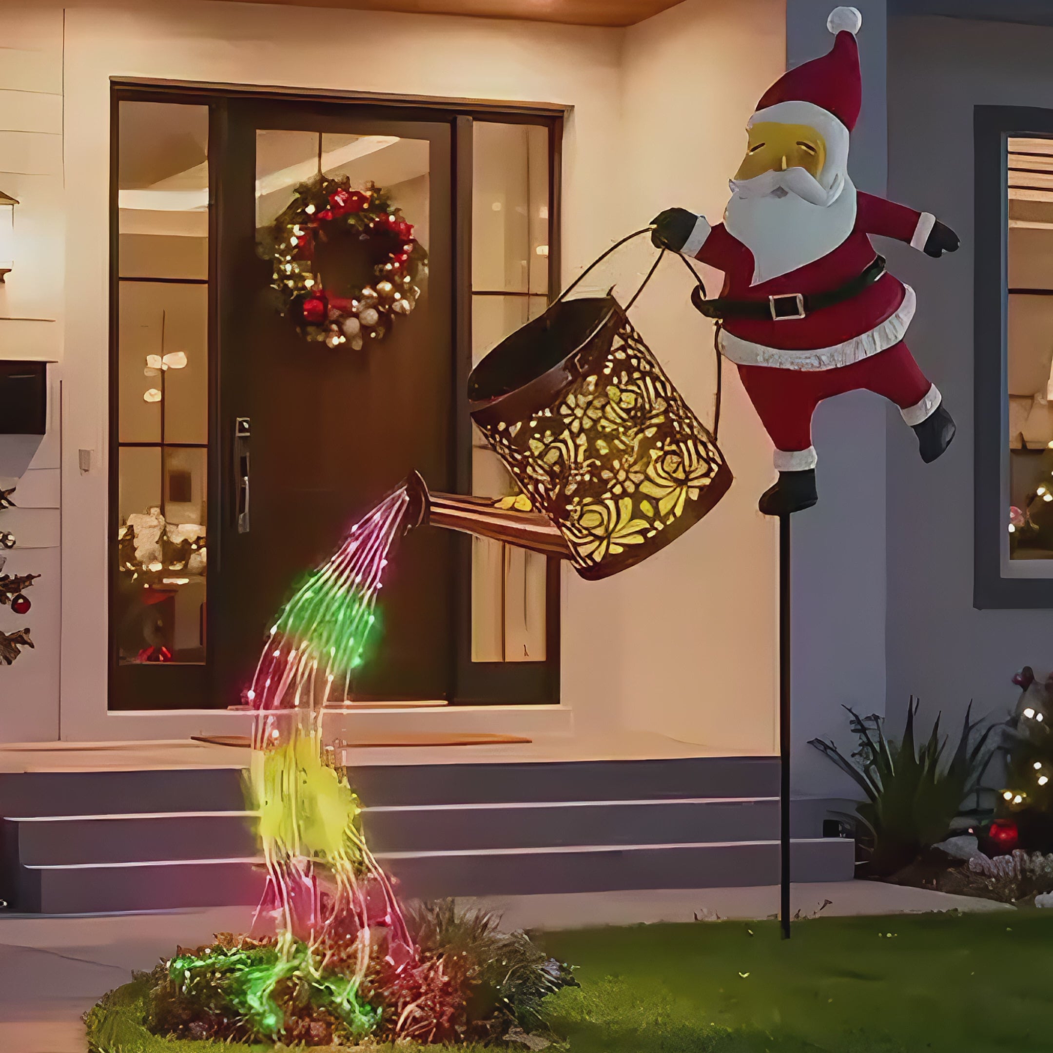 Load video: itoolmax christmas santa solar kettle lights new
