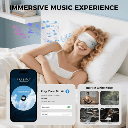 smart eye massager heat and cooling built in music itoolmax