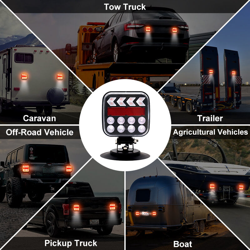 wireless_trailer_lights_magmetic for trucks, boat, RV, vehicle, caravan