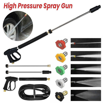 4500 PSI Pressure Washer Gun+10m Pressure Washer Hose - itoolmax