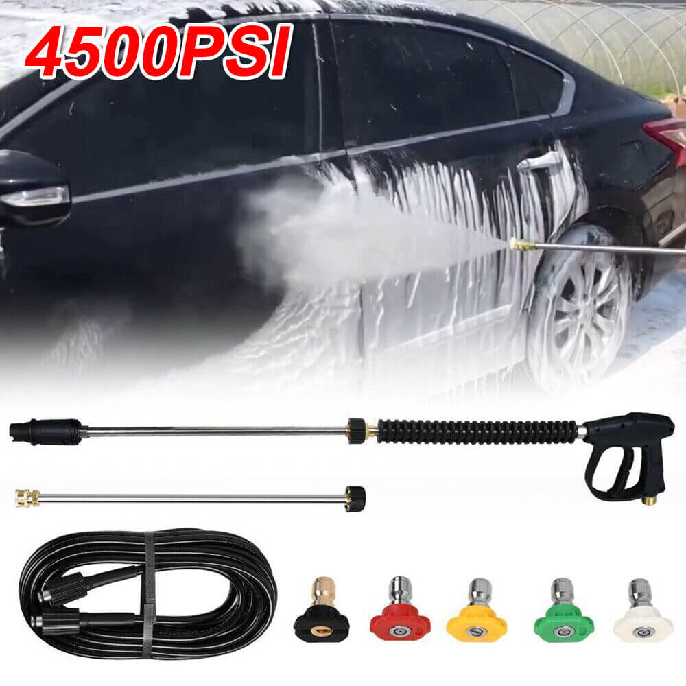 4500 PSI Pressure Washer Gun+10m Pressure Washer Hose - itoolmax