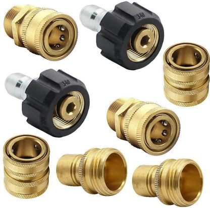 8 Pack Universal Pressure Washer Adaptor Set - itoolmax