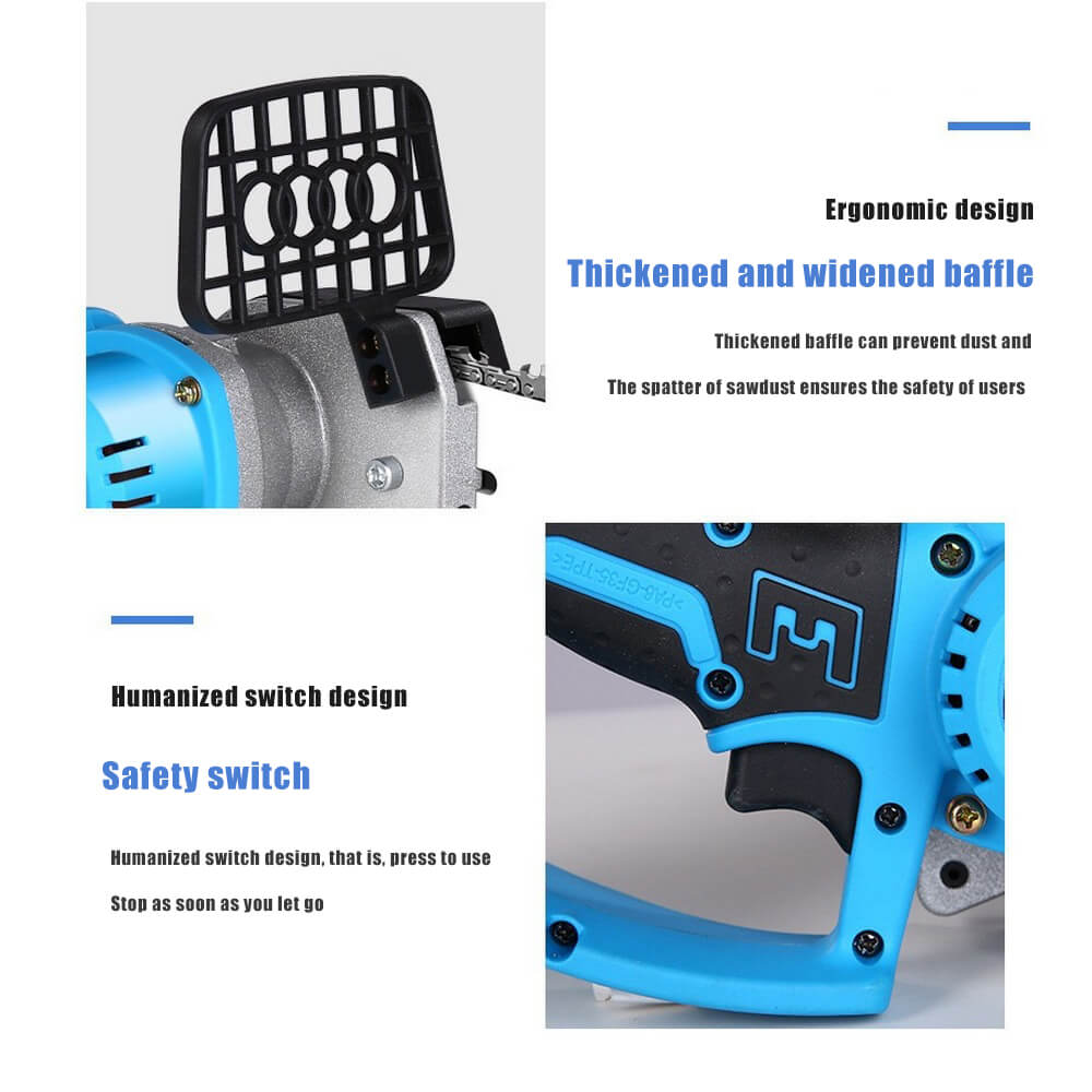 8" & 10" Electric Cordless Chainsaw with 2x Batteries - itoolmax