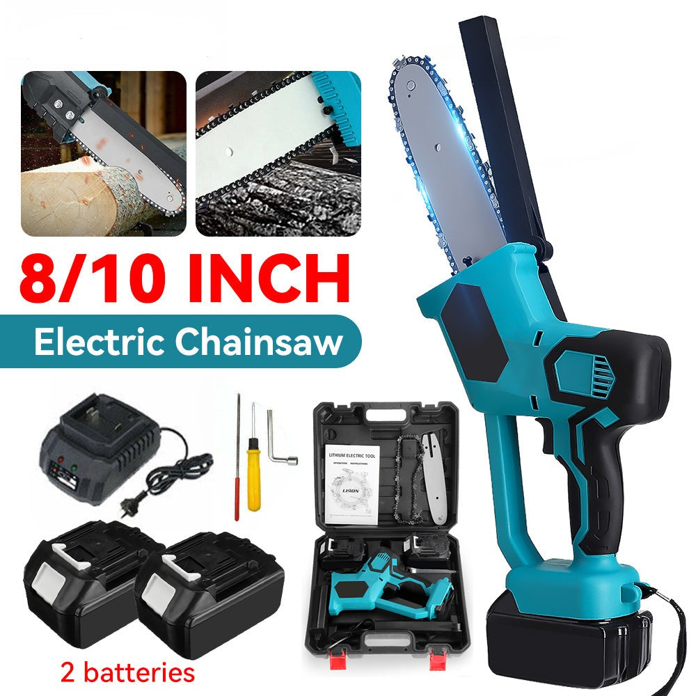 8" & 10" Electric Cordless Chainsaw with 2x Batteries - itoolmax